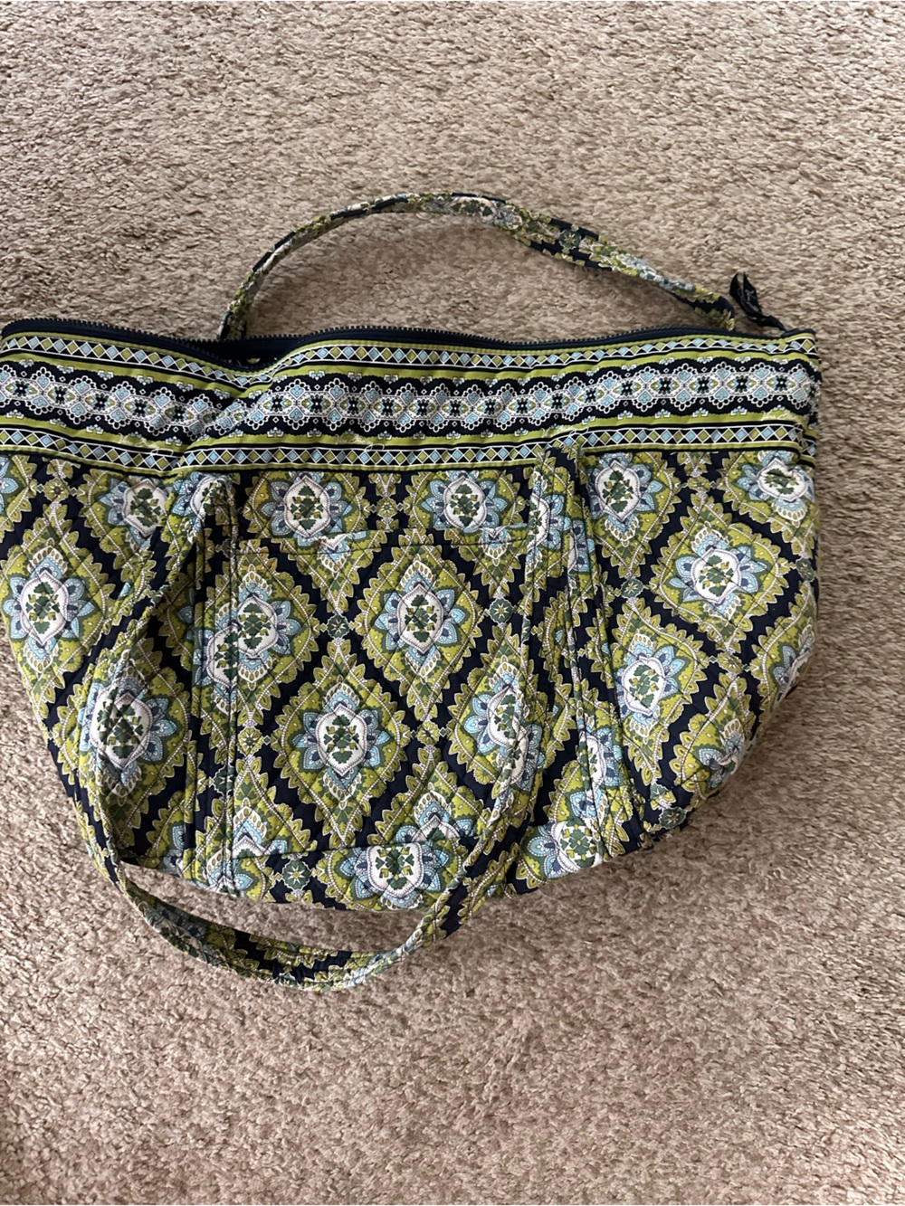 Vera Bradley Retired Blue Island Medallion pattern duffel bag